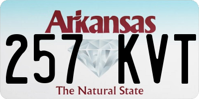 AR license plate 257KVT