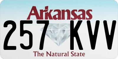 AR license plate 257KVV