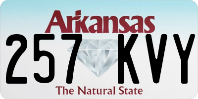 AR license plate 257KVY