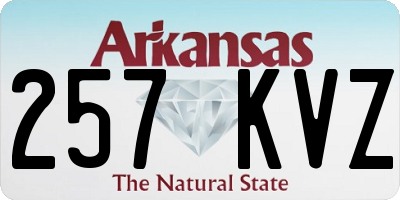 AR license plate 257KVZ