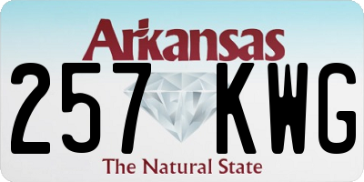 AR license plate 257KWG