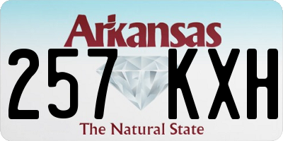 AR license plate 257KXH