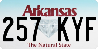 AR license plate 257KYF