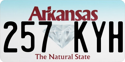 AR license plate 257KYH