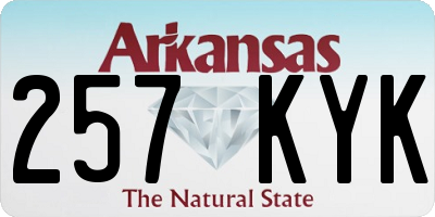 AR license plate 257KYK