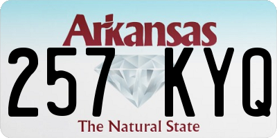 AR license plate 257KYQ