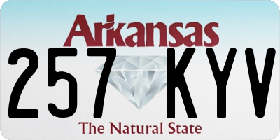 AR license plate 257KYV