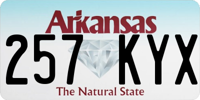 AR license plate 257KYX