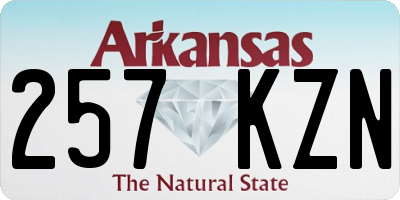 AR license plate 257KZN