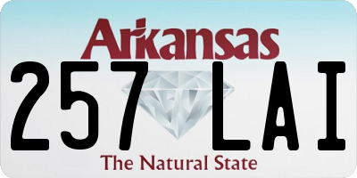 AR license plate 257LAI
