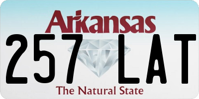 AR license plate 257LAT