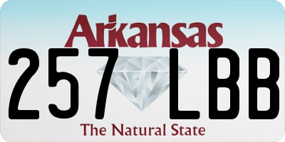 AR license plate 257LBB