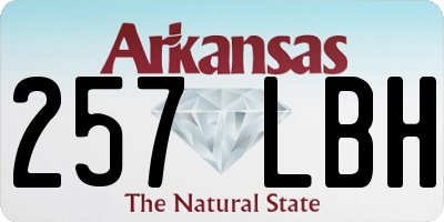 AR license plate 257LBH