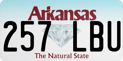 AR license plate 257LBU