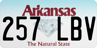 AR license plate 257LBV