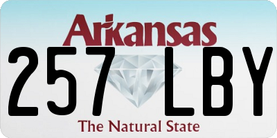 AR license plate 257LBY