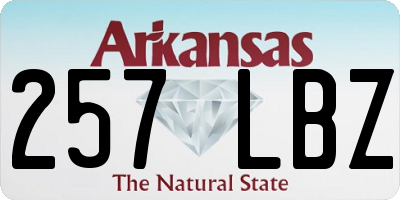 AR license plate 257LBZ