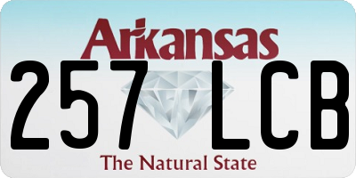 AR license plate 257LCB