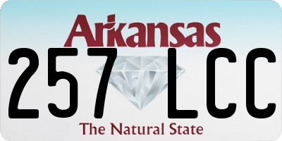 AR license plate 257LCC