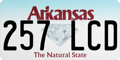 AR license plate 257LCD