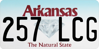 AR license plate 257LCG