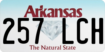 AR license plate 257LCH
