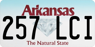 AR license plate 257LCI