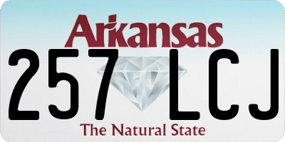 AR license plate 257LCJ