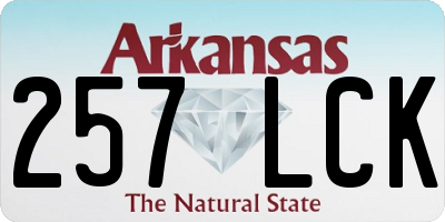 AR license plate 257LCK