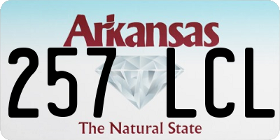 AR license plate 257LCL