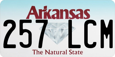 AR license plate 257LCM