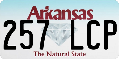 AR license plate 257LCP
