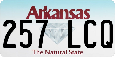 AR license plate 257LCQ