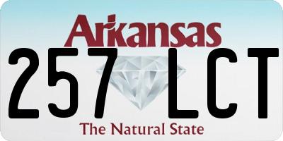 AR license plate 257LCT
