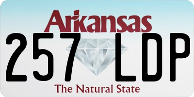 AR license plate 257LDP