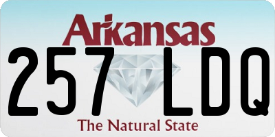 AR license plate 257LDQ