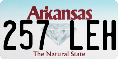 AR license plate 257LEH