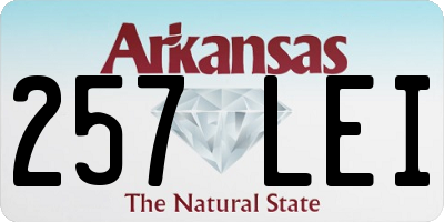 AR license plate 257LEI
