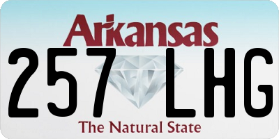AR license plate 257LHG