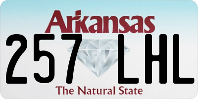 AR license plate 257LHL