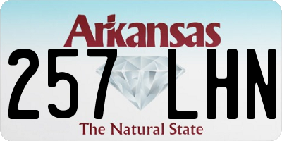 AR license plate 257LHN