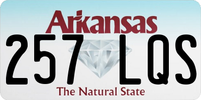 AR license plate 257LQS