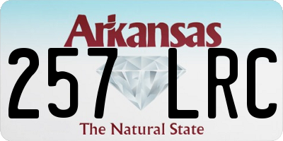 AR license plate 257LRC