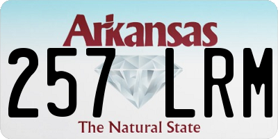 AR license plate 257LRM