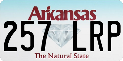AR license plate 257LRP
