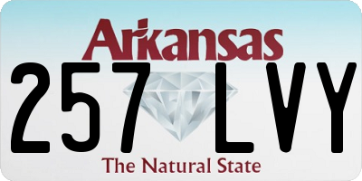 AR license plate 257LVY