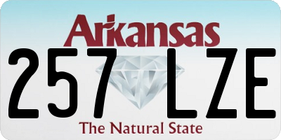 AR license plate 257LZE