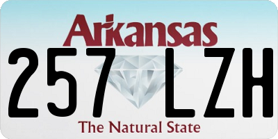 AR license plate 257LZH