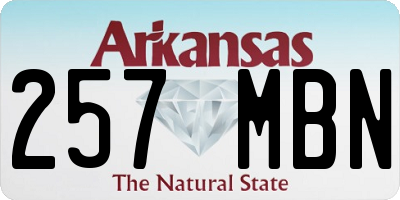 AR license plate 257MBN