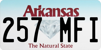 AR license plate 257MFI